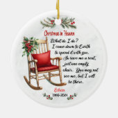 Weihnachten im Himmel Keramik Ornament (Hinten)