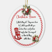 Weihnachten im Himmel Was tun sie? Keramik Ornament (Links)