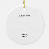 Weihnachten im Himmel Was tun sie? Keramik Ornament (Hinten)