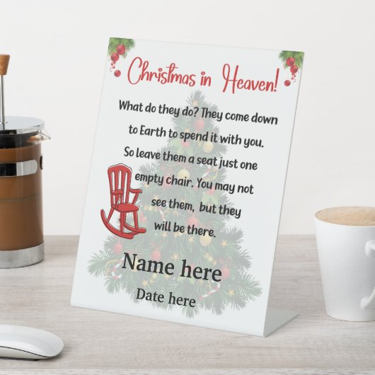 Weihnachten im Himmelsfriedhof Sockelschild (In SItu)