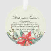 Weihnachten im Himmelsgedächtnis Ornament (Vorderseite)