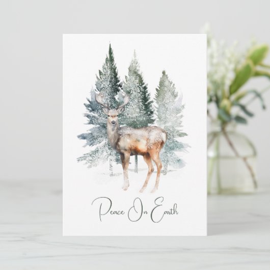 Weihnachten im Hirschwald (Stehend Vorderseite)
