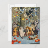 Weihnachten im Holzpostenausweis (Vorne/Hinten)