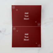 Weihnachten im Huhn Coop Rooster Urlaub (Innenseite)