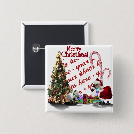 Weihnachten im Internet Button (Vorne & Hinten)