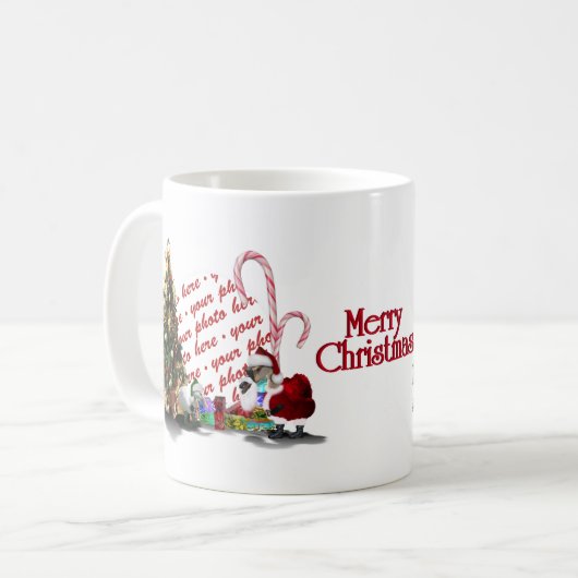 Weihnachten im Internet Kaffeetasse (Vorderseite Links)