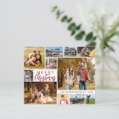 Weihnachten im Jahr zur Erinnerung an 16 Fotokarte (Stehend Vorderseite)