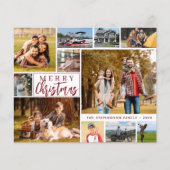 Weihnachten im Jahr zur Erinnerung an 16 Fotokarte (Vorderseite)