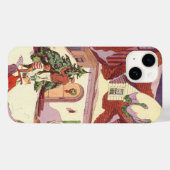 Weihnachten im Jahrtausend, Familienhaus im Schnee Case-Mate iPhone Hülle (Rückseite (Horizontal))