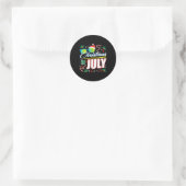 Weihnachten im Juli 1 Runder Aufkleber (Tasche)