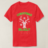 Weihnachten im Juli 2022 Reindeer Snow Merry Santa T-Shirt (Design vorne)
