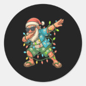 Weihnachten im Juli 2025 Weihnachten feiern Runder Aufkleber (Vorderseite)