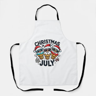 Weihnachten im Juli 4. Juli Eiscreme USA Schürze