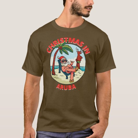Weihnachten im Juli am Strand Aruba  T-Shirt (Vorderseite)