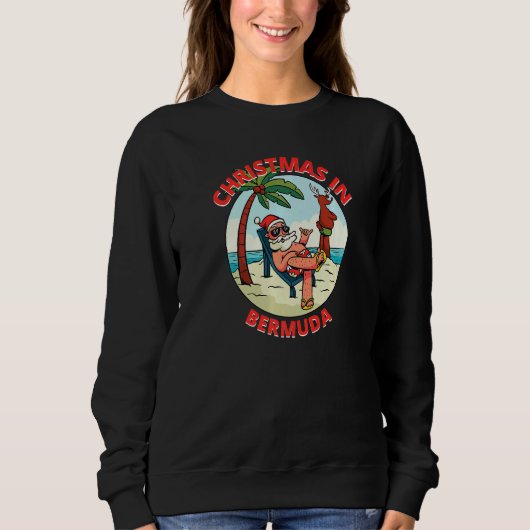 Weihnachten im Juli am Strand Bora Bora Sweatshirt (Vorderseite)