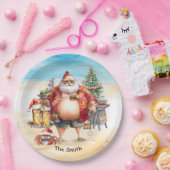 Weihnachten im Juli am Strand Pappteller (Party)