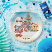 Weihnachten im Juli am Strand Pappteller (Party)