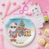 Weihnachten im Juli am Strand Pappteller (Party)