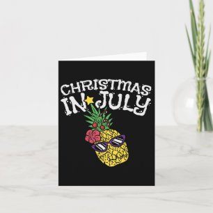 Weihnachten im Juli Ananas Funny Summer Tropical Karte