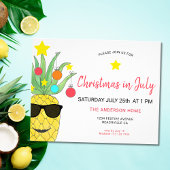Weihnachten im Juli Ananas Party Flyer