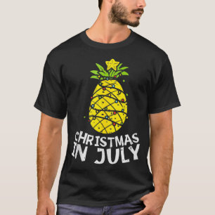 Weihnachten im Juli Ananas Weihnachten Bäume Somme T-Shirt