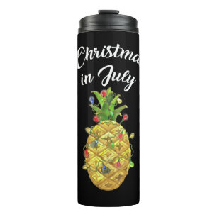 Weihnachten im Juli Ananas Weihnachtsleuchten Thermosbecher
