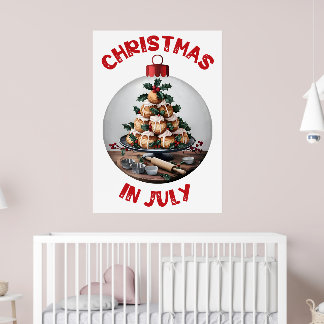 Weihnachten im Juli, Bauble Profiteroles V2 Poster