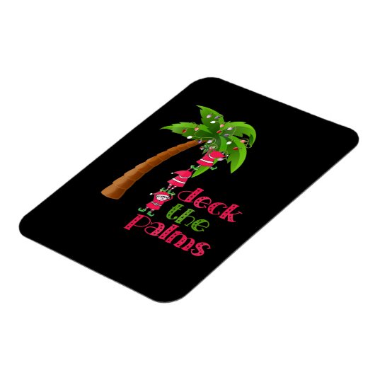 Weihnachten im Juli Beach Deck Palms Cruise Magnet (Linke Seite)