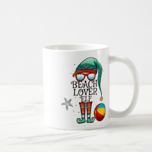 Weihnachten im Juli Beach Lover Elf passende Famil Kaffeetasse