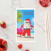 Weihnachten im Juli Beach oder Sommer Party Serviette (Beispiel)