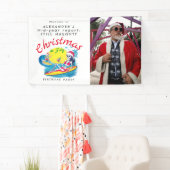 Weihnachten im Juli Beach Surf Begrüßungszeichen Banner (Insitu)