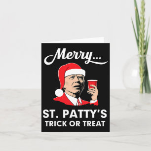 Weihnachten im Juli Biden Santa Merry St Patty Spa Karte