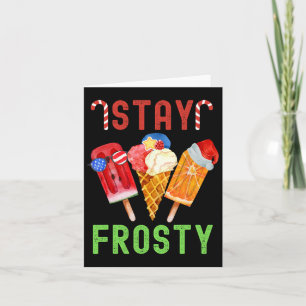 Weihnachten im Juli Bleibe Frosty Summer Hawaiian Karte