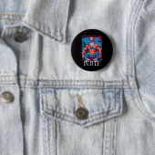 Weihnachten im Juli Bodybuilder Weihnachtsmann USA Button (Beispiel)