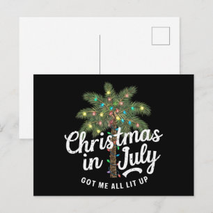 Weihnachten im Juli brachte mich völlig auf Touren Postkarte