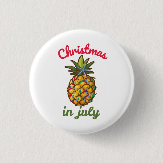 Weihnachten im Juli Button (Vorderseite)