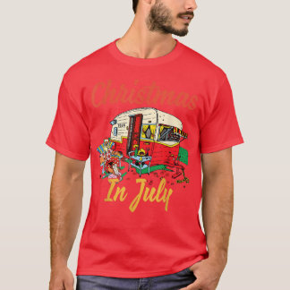 Weihnachten im Juli Camping Campingplatz T-Shirt