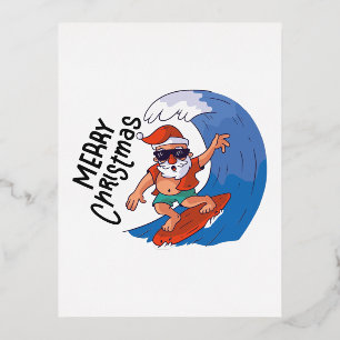 Weihnachten im Juli Classic Round Sticker Napki Folien Feiertagspostkarte