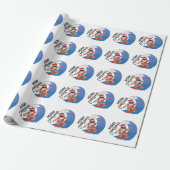 Weihnachten im Juli Classic Round Sticker Napki Geschenkpapier (Ungerollt)
