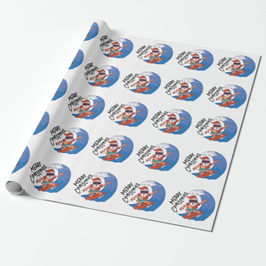 Weihnachten im Juli Classic Round Sticker Napki Geschenkpapier (Ungerollt)