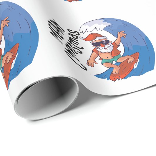 Weihnachten im Juli Classic Round Sticker Napki Geschenkpapier (Rolleneckpunkt)