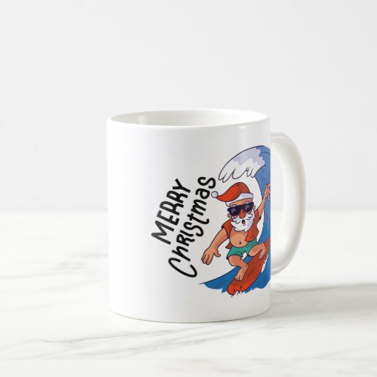 Weihnachten im Juli Classic Round Sticker Napki Kaffeetasse (VorderseiteRechts)