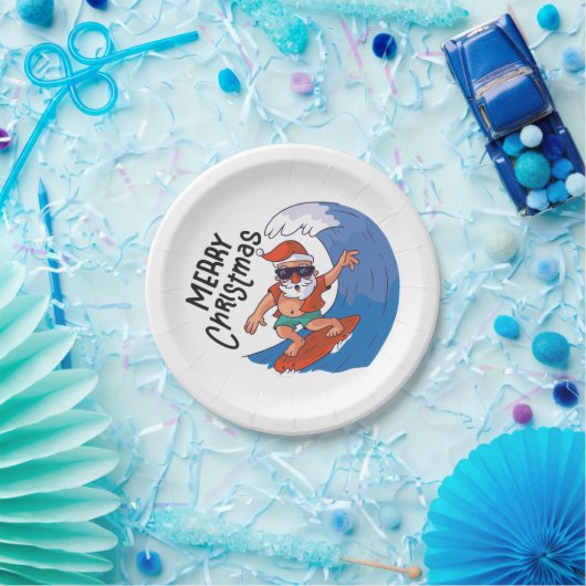 Weihnachten im Juli Classic Round Sticker Napki Pappteller (Party)