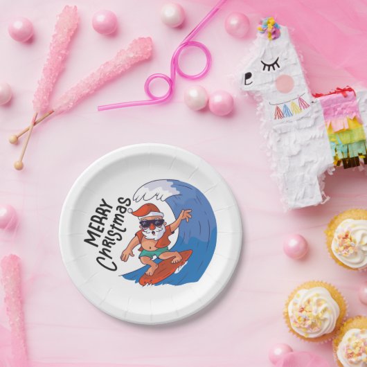 Weihnachten im Juli Classic Round Sticker Napki Pappteller (Party)