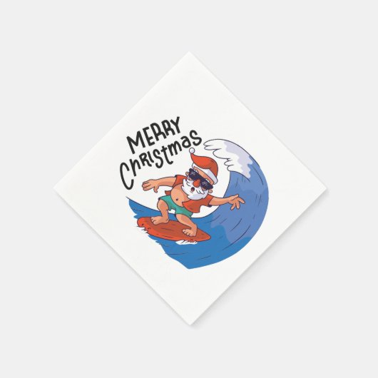 Weihnachten im Juli Classic Round Sticker Serviette (Ecke)