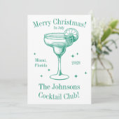 Weihnachten im Juli Cocktail Party Personalisiert (Stehend Vorderseite)