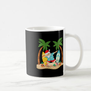 Weihnachten im Juli Dabbing Santa Tropischer Stran Kaffeetasse