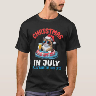 Weihnachten im Juli Daddy Mommy Chillin mit dem Bu T-Shirt