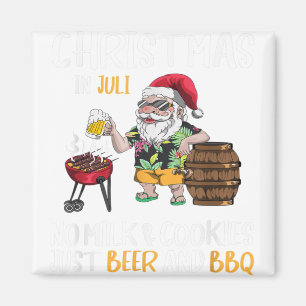 Weihnachten im Juli Der Weihnachtsmann geht in die Magnet