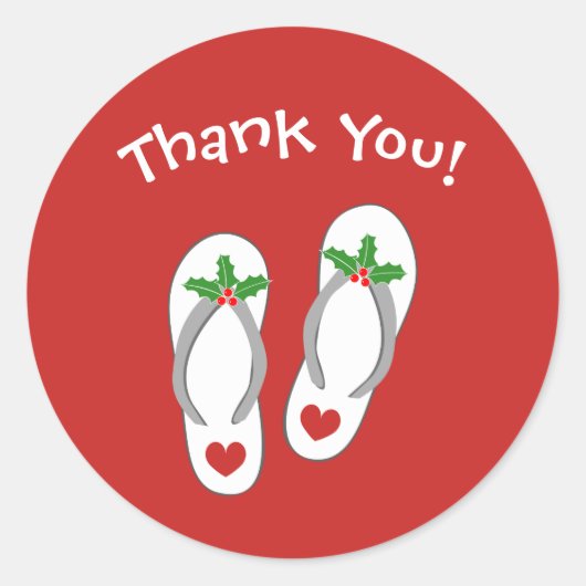 Weihnachten im Juli Der Weihnachtsstrand drehe Flo Runder Aufkleber (Vorderseite)